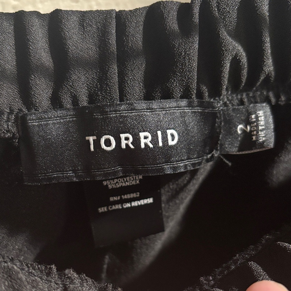 Torrid Black Drawstring Pants 2 - image 2